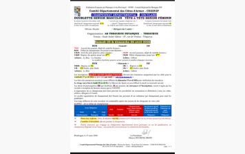 Circulaire Doublette Sénior Masculin et T a T Féminin